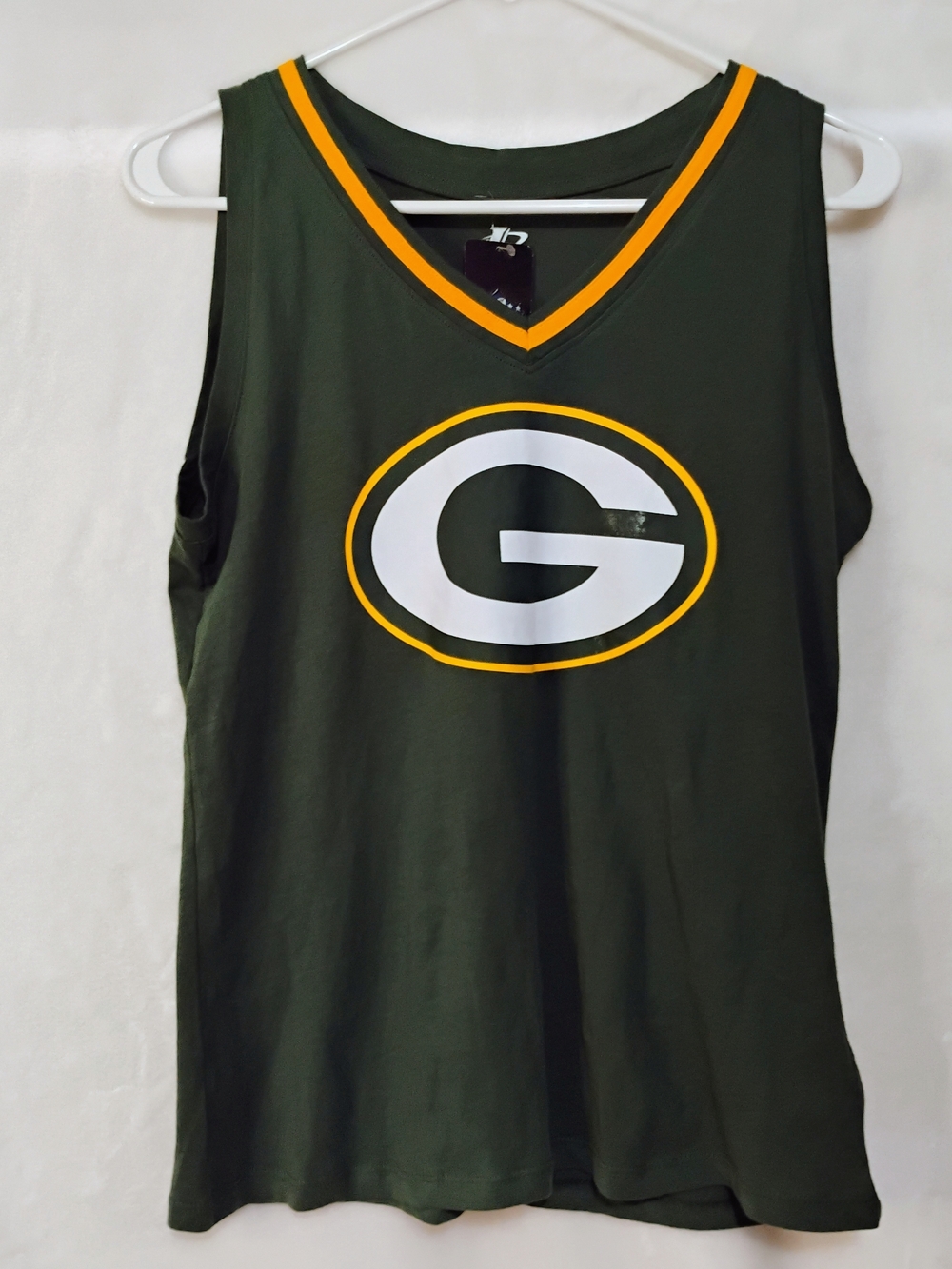 Green Bay Packers Womens Small Tank Top NFL Football Logo Athletic V Neck NWT R